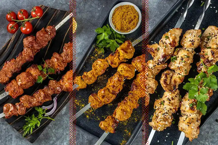 Poulet- und Schwein-Schaschlik Spiessli Mix-Box 1,5 kg
