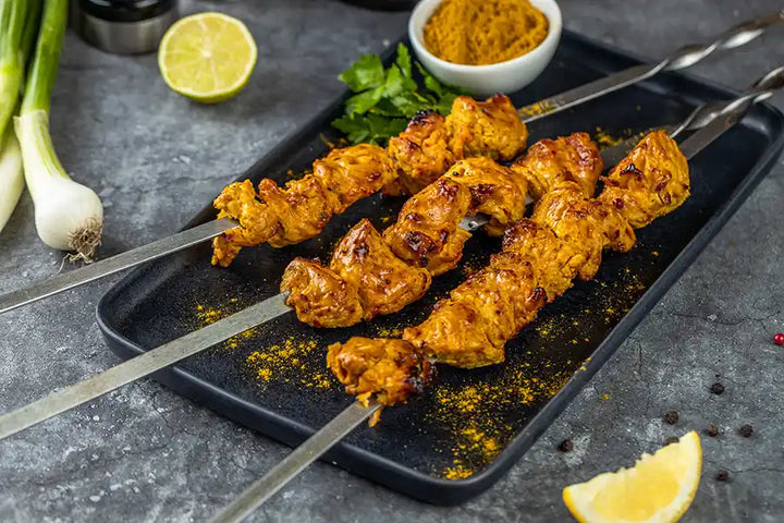 Brochette de poulet au curry thaï légèrement épicé 1 kg